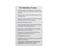 The Unspoken Code of Clay Poster Golden Rules for Masterful Ceramics Advanced Pottery Techniques Wall Art for Serious Artists Studio(Unframed,16x24inch(40x60cm))