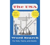 The USA Word Search Book: Word Searches with Easy to Read Print and Includes Puzzles on Each State, Plus 5 Territories | 6x9 Inches, 110 Pages | 55 ... Gift for Road Trips, Vacations, and Free Time