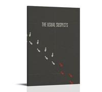 The Usual Suspects - Pinturas de pared impermeables y resistentes a las manchas, pinturas decorativas de alta definición, para estudios y cafeterías, resistentes a la decoloración, estilo marco, 60 x