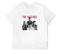 The Vaccines Indie Music Album Men's T-Shirt Unisex White Cotton Print tee Shirts L