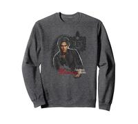 The Vampire Diaries Damon Sudadera, Unisex para Adultos, Jaspeado Oscuro, L