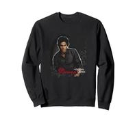 The Vampire Diaries Damon Sudadera, Unisex para Adultos, Negro, XL