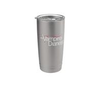 The Vampire Diaries Logo Vaso térmico de acero inoxidable de doble pared