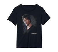 The Vampire Diaries Sometimes Camiseta, Mujer Tallas Grandes, Negro, 3XL Grande