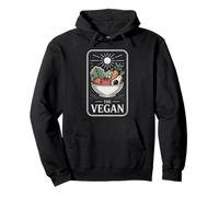 The Vegan Sun-Blessed Produce Bowl, Estilo Tarot Retro Sudadera con Capucha
