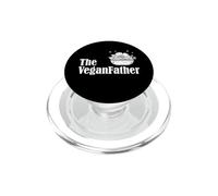 The Veganfather Vegan Raw Food Dad Funny Basado en Plantas PopSockets PopGrip para MagSafe