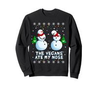 The Vegans Eat my Nose Snowman Christmas Broma Sudadera