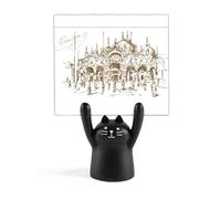 The Venetian Venetian Memo Holder Cartoon Black Cat Stand Decoración