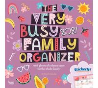 The Very Busy Family Organizer 2027 12 X 24 Inch (Hanging) Monthly Square Wall Calendar Matte Paper and Sticker Sheet Plastic-Free