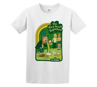 The Very Drunk Leprechaun Men's T-Shirt Unisex White Cotton Print tee Shirts 3XL