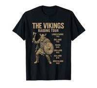 The Vikings Raiding Tour Historia Retro Camiseta