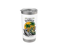The Village of Fenney TV Manatí Diseño de cocodrilo Vaso térmico de acero inoxidable de doble pared