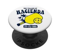 The Village of Hacienda TV FL USA Pickleball Design PopSockets PopGrip Adhesivo