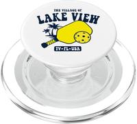 The Village of Lake View TV, FL, EE. UU., diseño de pickleball PopSockets PopGrip para MagSafe