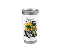 The Village of Oak Hollow TV Manatí Alligator Design Vaso térmico de acero inoxidable de doble pared