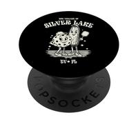 The Village of Silver Lake TV FL, divertido diseño de pickleball PopSockets PopGrip Adhesivo