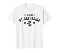 The Village of St Catherine - Palmeras de Estilo clásico Camiseta gráfica económica