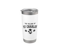 The Village of St Charles - Palmeras de estilo clásico Vaso térmico de acero inoxidable de doble pared
