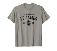 The Village of St James - Diseño de palmeras de estilo clásico Camiseta