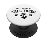 The Village of Tall Trees, diseño de Palmeras de Estilo clásico PopSockets PopGrip Adhesivo