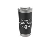 The Village of Tall Trees, diseño de palmeras de estilo clásico Vaso térmico de acero inoxidable de doble pared