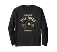The Village of Tall Trees Pickleball Diseño envejecido Manga Larga