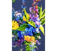 The Vine & Bloom Collection - Impressionist Watercolor Cover 2: “Golden Summer”| 5.5” x 8.5” Linen Look Paperback: Journal featuring watercolor garden bouquet with marigolds & hydrangeas