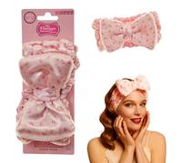 The Vintage Cosmetic Company Banda para Maquillaje Rosa depara Mujeres y Niñas para Maquillaje y Cuidado de la Piel, Mantiene el Cabello Ordenado para una Rutina Sin Interrupciones