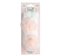 The Vintage Cosmetic Company Diadema Pom Pom para Maquillaje de Mujer: Banda para el cabello suave con inspiración vintage, ideal para rutinas de cuidado facial y maquillaje