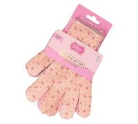 The Vintage Cosmetic Company Dúo de Guantes Exfoliantes, Manoplas de Baño y Ducha con Estampado Floral, Exfoliante Corporal Texturizado para una Piel Suave