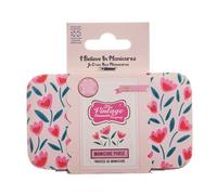 The Vintage Cosmetic Company Tulip - Bolso de manicura, elegante kit vintage para el cuidado de uñas con herramientas esenciales para el cuidado de belleza sobre la marcha