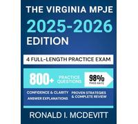 The Virginia MPJE 2025-2026 Edition: Your Complete Roadmap to Navigating Pharmacy Law, Featuring Targeted Review, Realistic Practice Questions, and Clear Legal Breakdowns.
