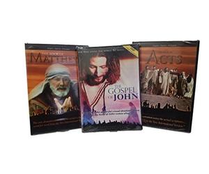 The Visual Bible-Matthew, John, and Acts-3 Books of the Bible-5 Disc Set Over 10 Hours of the Bible in Action-Holy Bible-Bible Stories-Jesus Birth-Baptism of Jesus-Jesus of Nazareth-Pentecost-St. James-Judas-Healing-Salvation-The Holy Spirit-St. Stephen