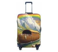 The Vivid Noah's Ark - Funda elástica para equipaje de viaje, protector de maleta, funda de equipaje impresa antiarañazos, Black, S