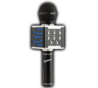 The Voice Champ Deluxe - Micrófono inalámbrico de mano para karaoke, altavoz con luces LED, múltiples efectos de sonido, reproduce música y graba voces