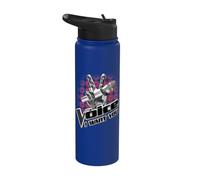 The Voice Microphone Logo Stainless Steel Insulated Water Bottle