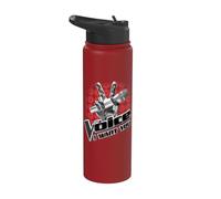 The Voice Microphone Logo Stainless Steel Insulated Water Bottle