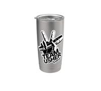The Voice Usher Logo Vaso térmico de acero inoxidable de doble pared