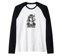 The Void is Loud Today Espeluznante Japonés Horror Manga Anime Camiseta Manga Raglan