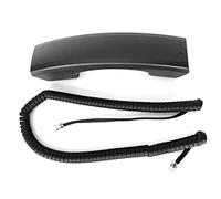 The VoIP Lounge Auricular de voz HD con cable rizado para teléfono IP Polycom VVX 250/350/450 Series