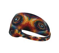The vortex of art - Bandas elásticas antideslizantes que absorben el sudor para mujeres y hombres, diadema de entrenamiento para gimnasio, correr, yoga, tenis