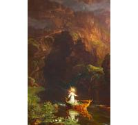 The Voyage of Life (Childhood) - Thomas Cole - Notebook: 120 Lined Pages 6" x 9" Journal Diary Notepad