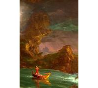 The Voyage of Life (Manhood) - Thomas Cole - Notebook: 120 Lined Pages 6" x 9" Journal Diary Notepad