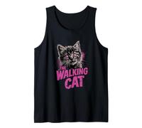 The Walking Cat - Divertido Gato Zombie Estilo Grunge Camiseta sin Mangas