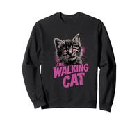 The Walking Cat - Divertido Gato Zombie Estilo Grunge Sudadera