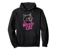 The Walking Cat - Divertido Gato Zombie Estilo Grunge Sudadera con Capucha