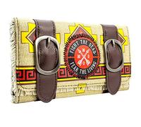 The Walking Dead Daryl Dixon Poncho Lucha contra Los Muertos Cartera Tri-Fold con Bolsillo para Monedas, Porta-ID & Tarjetero, Marrón