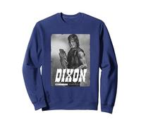 The Walking Dead Daryl Silver Portrait Sudadera, Unisex para Adultos, Azul Marino, XXL