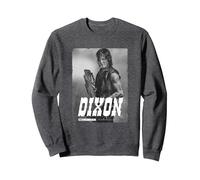 The Walking Dead Daryl Silver Portrait Sudadera, Unisex para Adultos, Jaspeado Oscuro, XXL