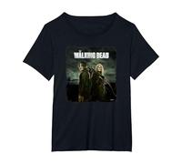 The Walking Dead Daryl y Carol Temporada 11 Camiseta, Mujer Tallas Grandes, Negro, 5XL Grande